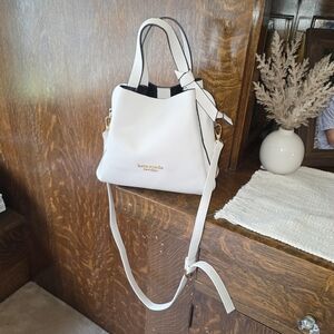 Kate Spade Off White Small Knott Hobo Crossbody Purse